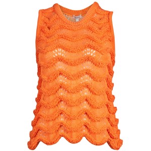 orange sweater (though not THE orange sweater)